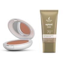 Kit 1 Protetor Solar Episol Color Tom 1 Extra Claro FPS 70 40ml Kit 1 Protetor Solar Episol Color Tom 1 Extra Claro FPS 70 40ml