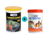 Kit 1 Ração Carnívoros 300g + 1 Ração Bottom Fish 150g - Alcon