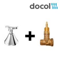 Kit 1 Registro de pressão 3/4 + Acabamento para registro DocolBase 3/4" Nova Pertutti - Docol Kit 1 Registro de pressão 3/4 + Acabamento para registro DocolBase 3/4" Nova Pertutti - Docol