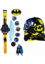 Kit 1 Relógio Digita Projetor Batman 1 Boné Batman Kit 1 Relógio Digita Projetor Batman 1 Boné Batman