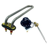 Kit 1 Resistência Cafeteira Várias Marcas 900w 110v + 1 Termostato 120 graus 16A 250V