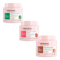 Kit 1 Restaurador para pés 1 Amolecedor de cuticulas 1 Esfoliante para pés Hidramais 220g