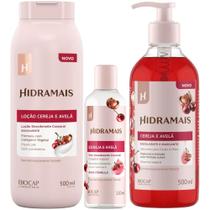 Kit 1 Sabonete Cereja e avelã 500ml 1 Loção Creme Cereja e avelã 500ml 1 Óleo Cereja e avelã 120ml Kit 1 Sabonete Cereja e avelã 500ml 1 Loção Creme Cereja e avelã 500ml 1 Óleo Cereja e avelã 120ml