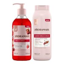 Kit 1 Sabonete Cereja e avelã 500ml 1 Loção Creme Cereja e avelã Hidramais 500ml