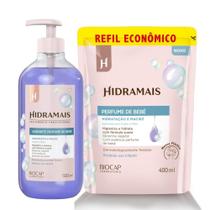 Kit 1 Sabonete Perfume De Bebê 500ml 1 Refil Perfume De Bebê 400ml Hidramais