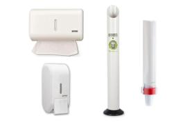 Kit 1 Saboneteira Branca + 1 Toalheiro Branco + LIXOCOPO + PCB Kit 1 Saboneteira Branca + 1 Toalheiro Branco + LIXOCOPO + PCB