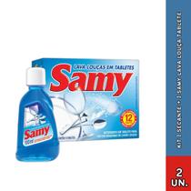KIT 1 Secante Samy 100ml 1 Samy tablete lava louças