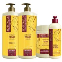 Kit 1 Shamp 1 Cond 1 Banho 1L + 1 Biottano 500ml Tutano Bio Extratus Kit 1 Shamp 1 Cond 1 Banho 1L + 1 Biottano 500ml Tutano Bio Extratus