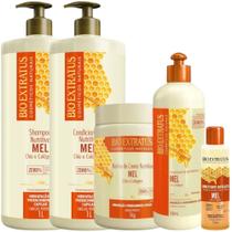 Kit 1 Shamp 1 Condic 1 Banho 1L 1 Final. 500ml 1 Fix 55ml Mel Nutritivo Kit 1 Shamp 1 Condic 1 Banho 1L 1 Final. 500ml 1 Fix 55ml Mel Nutritivo