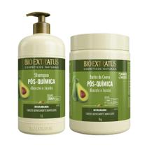 KIT 1 Shampoo 1 Banho de Creme Pós Quimica 1 L Bio Extratus - BIOEXTRATUS