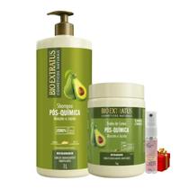 Kit 1 Shampoo 1 Banho de Creme Pós Quimica 1 L + Presente Lourre 15ml Kit 1 Shampoo 1 Banho de Creme Pós Quimica 1 L + Presente Lourre 15ml