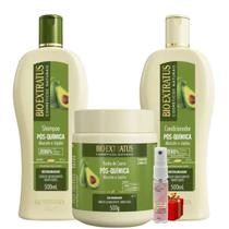 Kit 1 Shampoo 1 Condicionador 1 Banho creme restaurador Pós Quimica 500 ml + Presente Lourre 15ml Kit 1 Shampoo 1 Condicionador 1 Banho creme restaurador Pós Quimica 500 ml + Presente Lourre 15ml