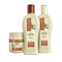 Kit 1 Shampoo 1 Condicionador 1 Banho creme Umectante 250 ml Bio Extratus