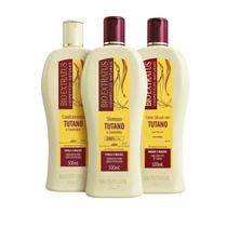 kit 1 Shampoo 1 Condicionador 1 creme silicone Tutano 500 ml