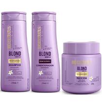 Kit 1 Shampoo 1 Condicionador 1 Mascara Desamarelador Blond Bioreflex 250 ML - BIOEXTRATUS