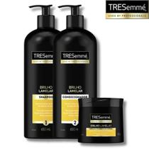 Kit 1 Shampoo + 1 Condicionador 650ml +1 Máscara de Tratamento 400ml Tresemmé Brilho Lamelar Kit 1 Shampoo + 1 Condicionador 650ml +1 Máscara de Tratamento 400ml Tresemmé Brilho Lamelar