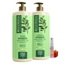 Kit 1 Shampoo 1 Condicionador Antiqueda Jaborandi 1 L Bio Ext + Presente Lourre 15ml Kit 1 Shampoo 1 Condicionador Antiqueda Jaborandi 1 L Bio Ext + Presente Lourre 15ml