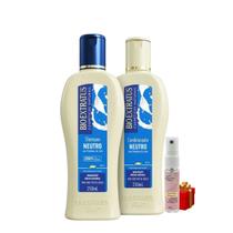 Kit 1 Shampoo 1 Condicionador Brilho Natural Neutro 250 ml Bio Ext + Presente Lourre 15ml Kit 1 Shampoo 1 Condicionador Brilho Natural Neutro 250 ml Bio Ext + Presente Lourre 15ml