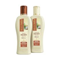Kit 1 Shampoo 1 Condicionador Brilho Natural Umectante 250 ml Bio Ext Kit 1 Shampoo 1 Condicionador Brilho Natural Umectante 250 ml Bio Ext