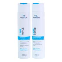 Kit 1 Shampoo 1 Condicionador Care Force 300ml Eternize Kit 1 Shampoo 1 Condicionador Care Force 300ml Eternize