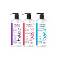 Kit 1 Shampoo, 1 Condicionador e 1 Máscara Basic Vita Derm