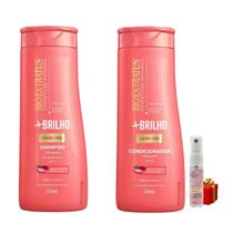 Kit 1 Shampoo 1 Condicionador Hidratante Mais Brilho 250 ML Bio Extratus + Presente Lourre 15ml Kit 1 Shampoo 1 Condicionador Hidratante Mais Brilho 250 ML Bio Extratus + Presente Lourre 15ml