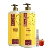 Kit 1 Shampoo 1 Condicionador Tutano 1L + Presente Lourre 15 ml Bio Extratus Kit 1 Shampoo 1 Condicionador Tutano 1L + Presente Lourre 15 ml Bio Extratus