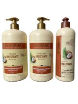 Kit 1 Shampoo 1 Condicionador Umectante 1L 1 Finalizador 500 Bio Extratus