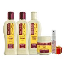 Kit 1 Shampoo 1 Creme silicone 1 Condicionador 1 Banho creme Tutano 250 ml Bio Extratus + Presente Lourre 15 ml Kit 1 Shampoo 1 Creme silicone 1 Condicionador 1 Banho creme Tutano 250 ml Bio Extratus + Presente Lourre 15 ml