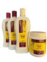 kit 1 Shampoo 1 Creme silicone 1 Condicionador 1 Banho creme Tutano 500 ml