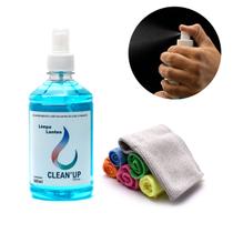 KIT 1 SPRAY LIMPA LENTES 500ml + 1 FLANELA 15x15cm - CLEAN UP