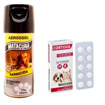 Kit 1 Spray Matacura e 1 Cortisol c/10 comprimidos