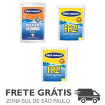 Kit 1 Sulfato de Alumínio + 2 Cloro Faz Saco - HidroAzul