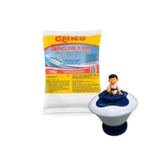 Kit 1 Tablete Pastilha Pedra Cl Estabilizado Genco + Clorador Médio Kit 1 Tablete Pastilha Pedra Cl Estabilizado Genco + Clorador Médio