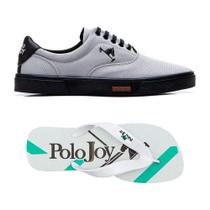 Kit 1 Tênis Casual E 1 Chinelo Polo Joy