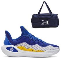 Kit 1 Tênis de Basquete Masculino Under Armour Curry 11 Dub Nation e 1 Mala Undeniable 5.0