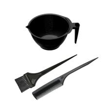 Kit 1 Tigela 1 Pincel e 1 Pente Para Tinturas e Químicas