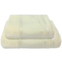 Kit 1 Toalha Banho + 1 Toalha De Rosto Para Pintura Marfim