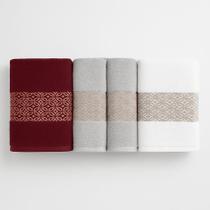 Kit 1 Toalha De Banho Grande Banhão 1,50m x 80cm e 1 Toalha De Rosto