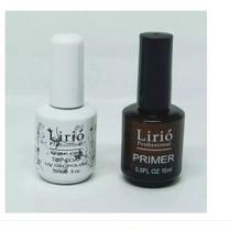 Kit 1 Top Coat Lirio + 1 Prime Lirio 1 Linha Original