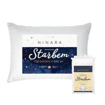 Kit 1 Travesseiro Starbem Sup. Firme 50x70 Br Mic Ninara e 1 Capa Protetora Starbem 50x70 BR Ninara Kit 1 Travesseiro Starbem Sup. Firme 50x70 Br Mic Ninara e 1 Capa Protetora Starbem 50x70 BR Ninara