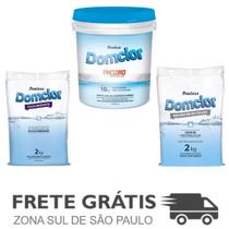 Kit 1 Tricloro 10KG + 1 Repositor + 1 Alcalinizante Domclor