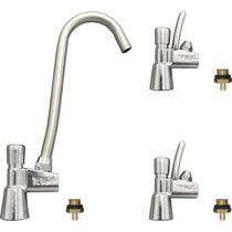 Kit 1 Válvula Copo E 2 Jato P/ Bebedouro De Pressão Libell