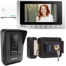 Kit 1 Vídeo Porteiro Interfone Allo WT7 Lite Tag + 1 Fechadura FX1500 INTELBRAS WT7 FX 1500