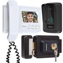 Kit 1 Vídeo Porteiro Interfone IVR 4 + 1 Fechadura FX1500 INTELBRAS IVR4 FX 1500 Kit 1 Vídeo Porteiro Interfone IVR 4 + 1 Fechadura FX1500 INTELBRAS IVR4 FX 1500