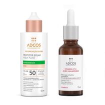 Kit 1 Vitamina C 15 + Ácido Hialurônico Adcos Sérum Anti-idade 15ml