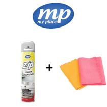 Kit 1 Zip Limpa estofados e 2 Panos Microfibras Sortidos