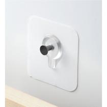 Kit 10 30 Ganchos Transparentes com Base Plana Oranização Casa Decoração