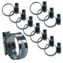 KIT 10 Abraçadeira 14X22mm rosca sem fim para tubo cilíndrico