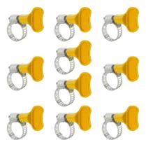 Kit 10 Abraçadeira De Mangueira Aço Inox Borboleta Regulável Kit 10 Abraçadeira De Mangueira Aço Inox Borboleta Regulável